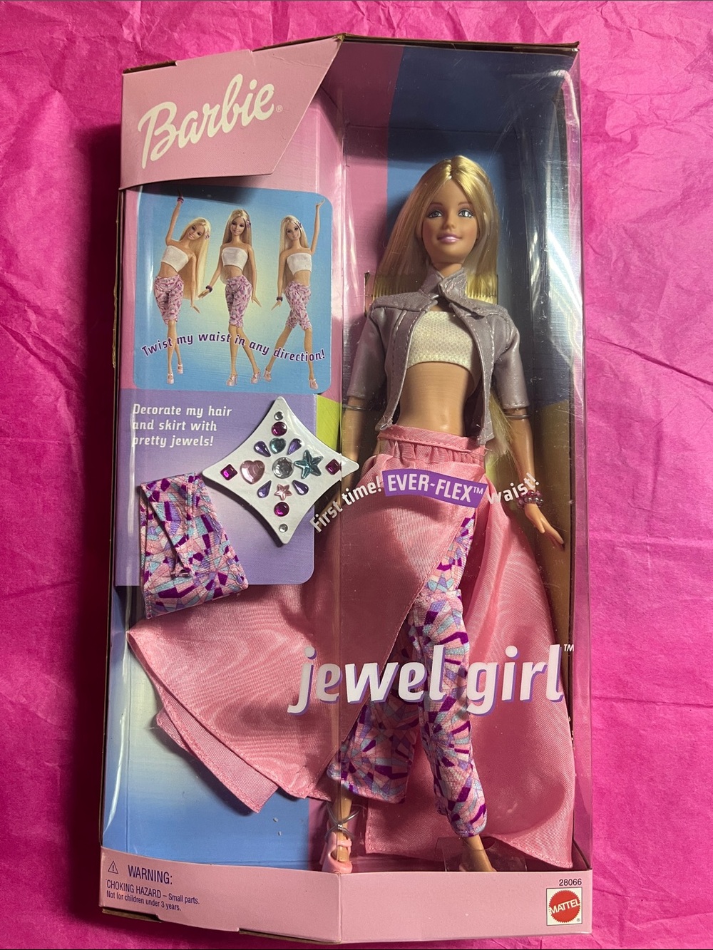 2000 Mattel Jewel Girl Barbie Ever-Flex waist NRFB